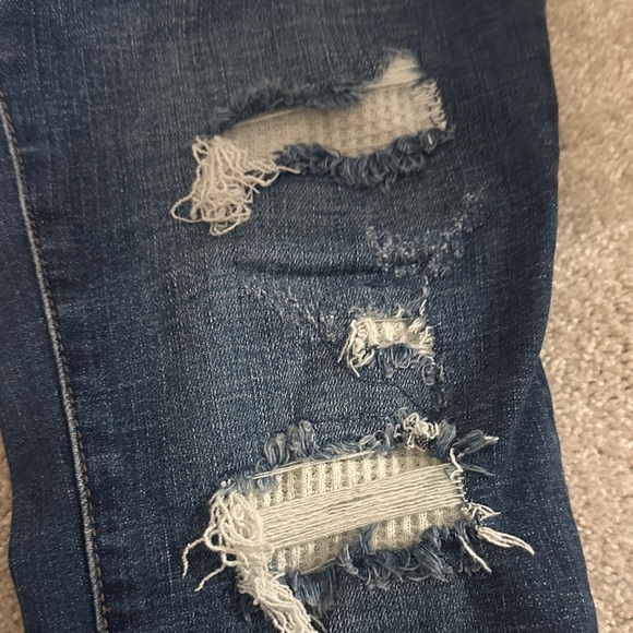 Judy Blue Dark Wash Distressed Skinny Jeans - Picture 4 of 7